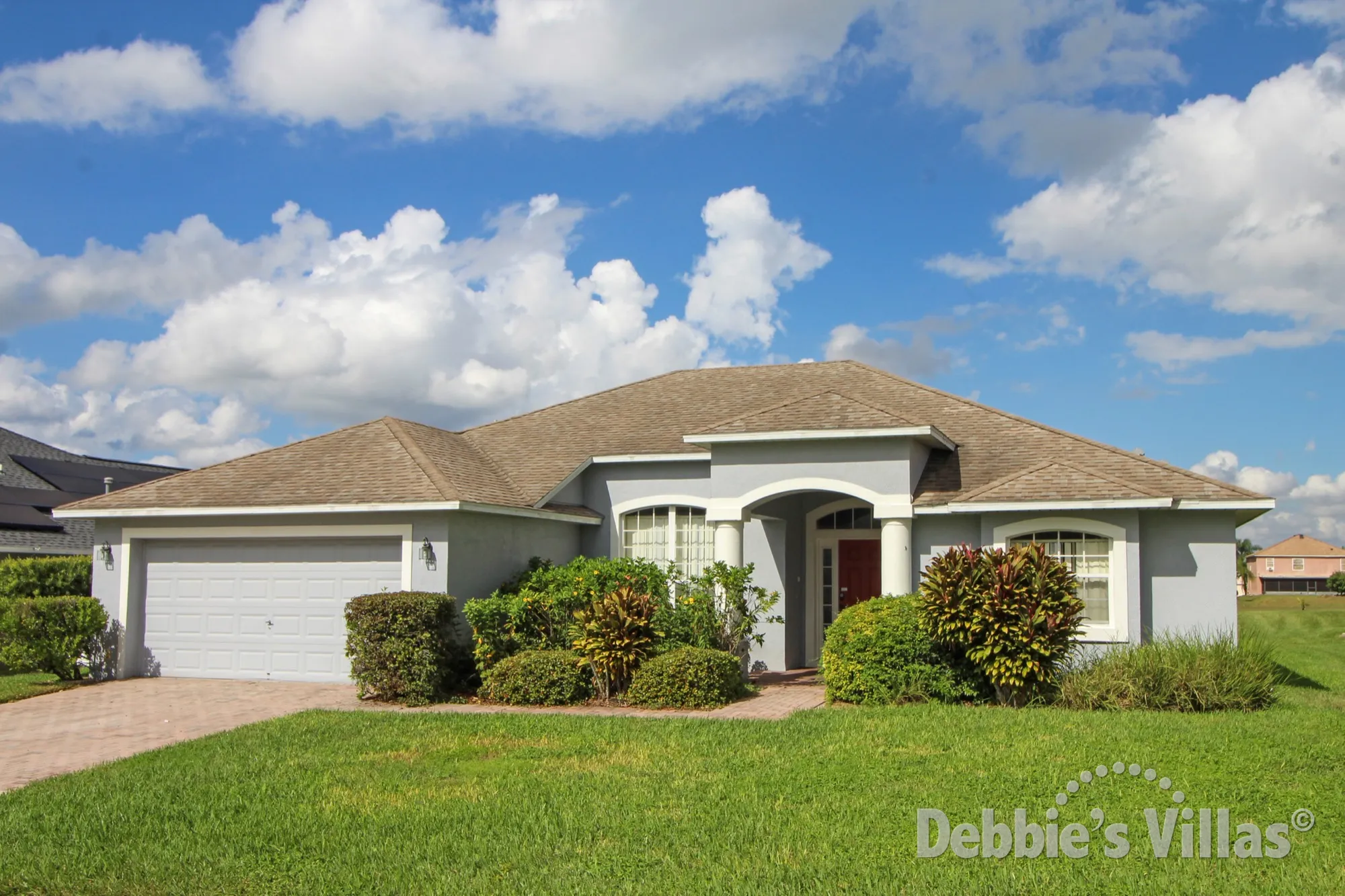 Orlando vacation villa, close to Disney, scenic view from private pool and spa area