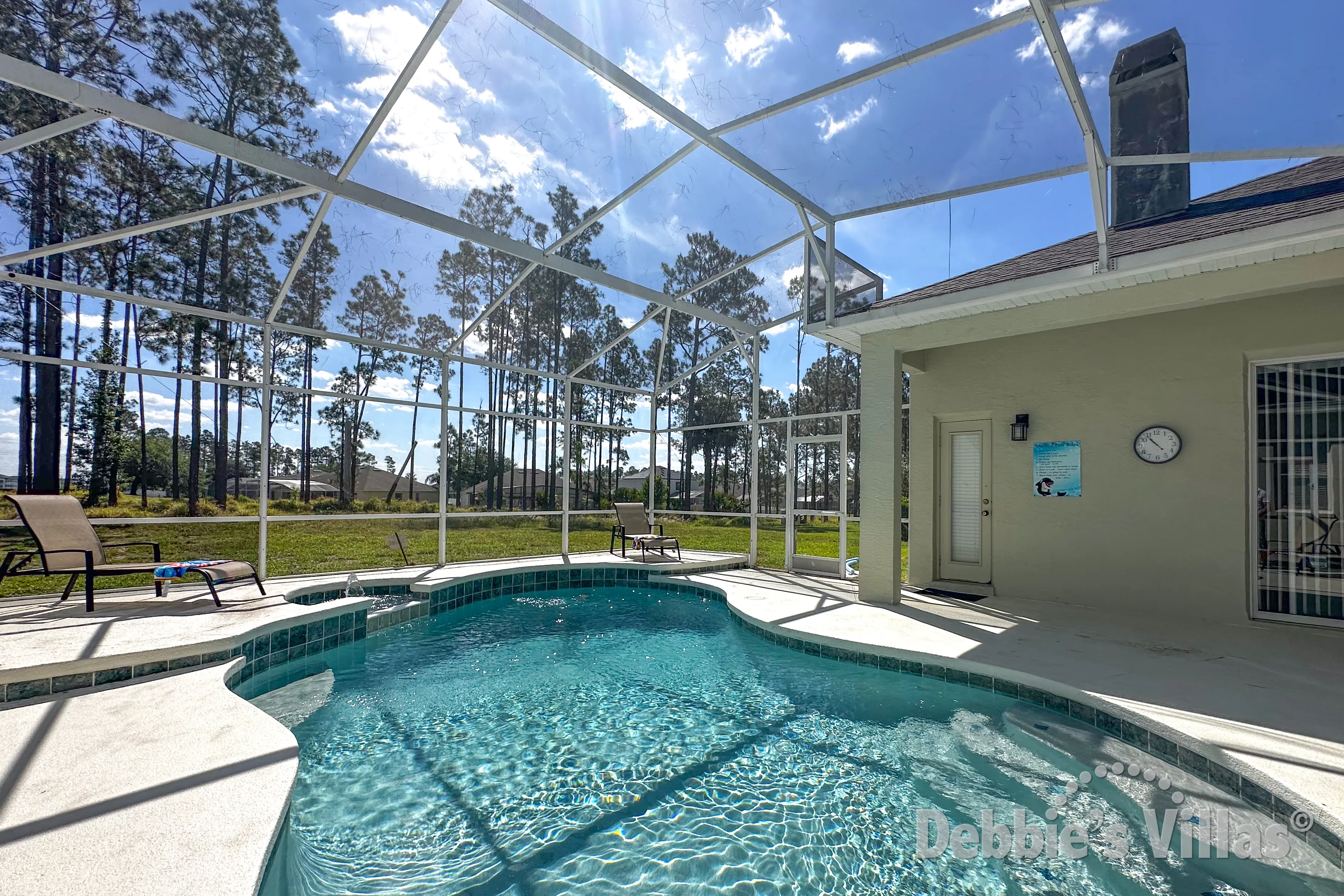 Private pool at this vacation villa on Highlands Reserve in Davenport