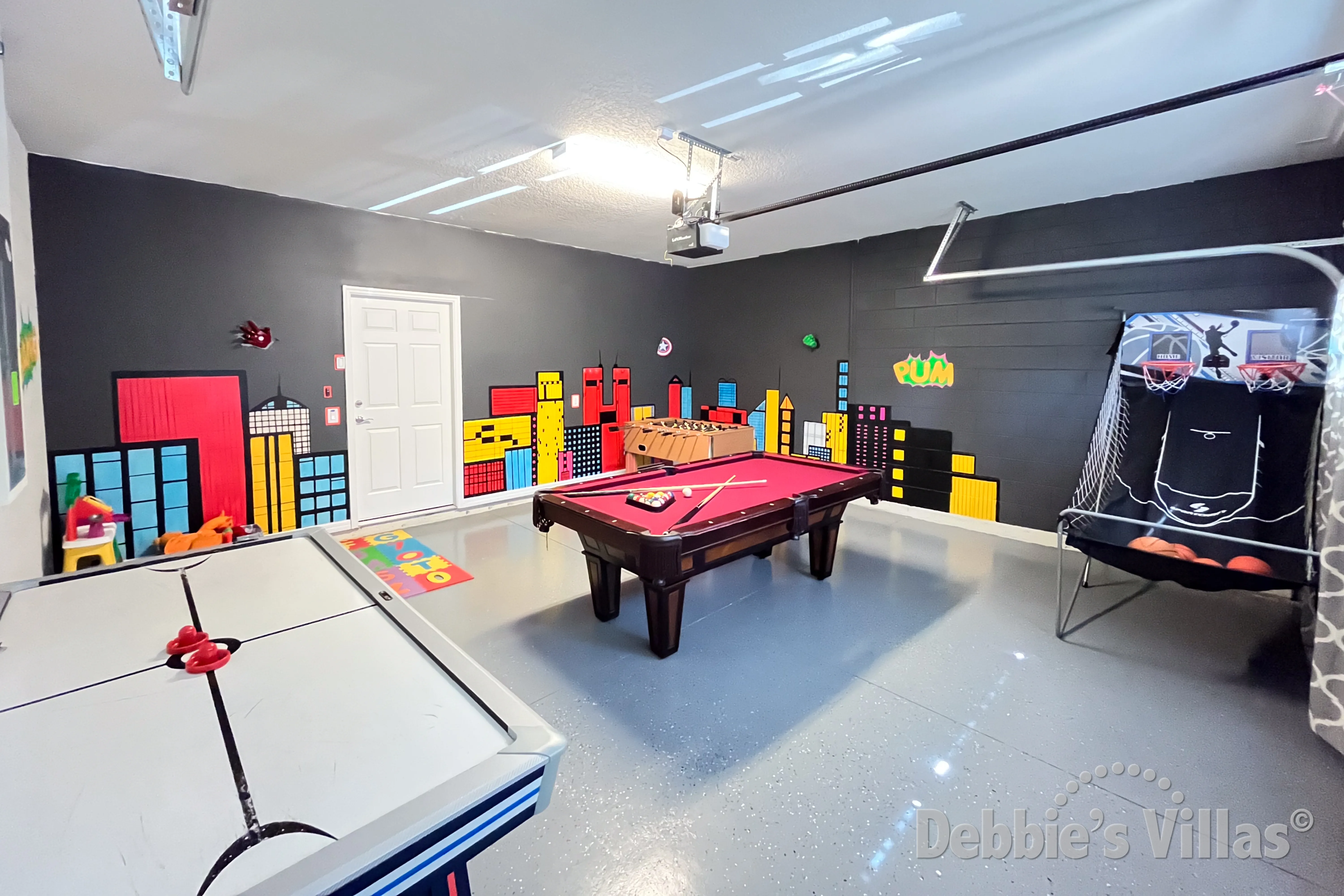 Well-equipped games room at this vacation villa in Kissimmee