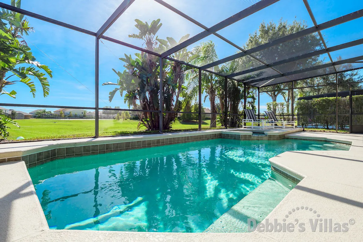 Stunning south-facing pool and spa at this West Haven-The Shire vacation villa
