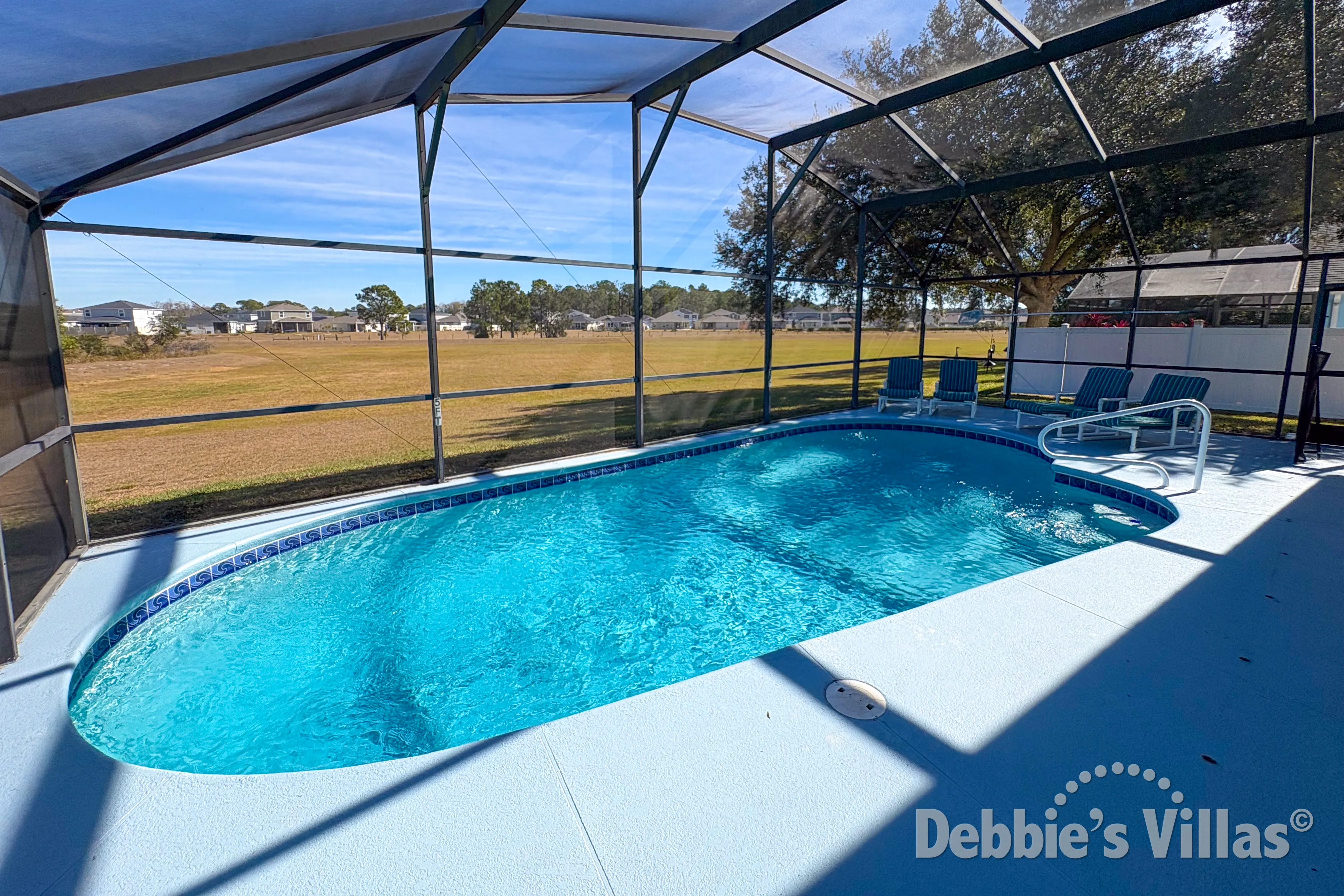 Private pool at this vacation villa on Orange Tree in Clermont 