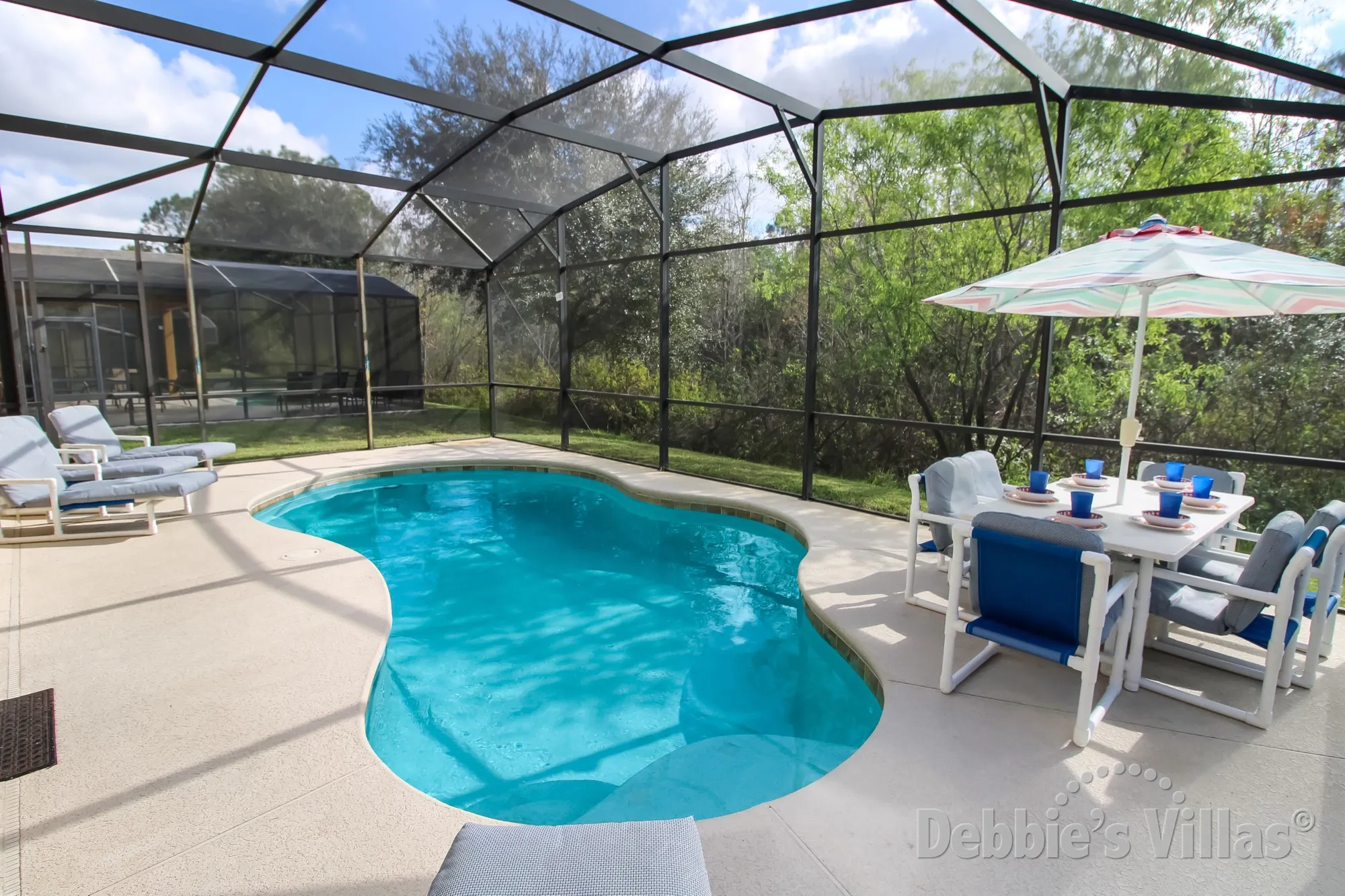 Davenport villa with a scenic view from the south-facing private pool