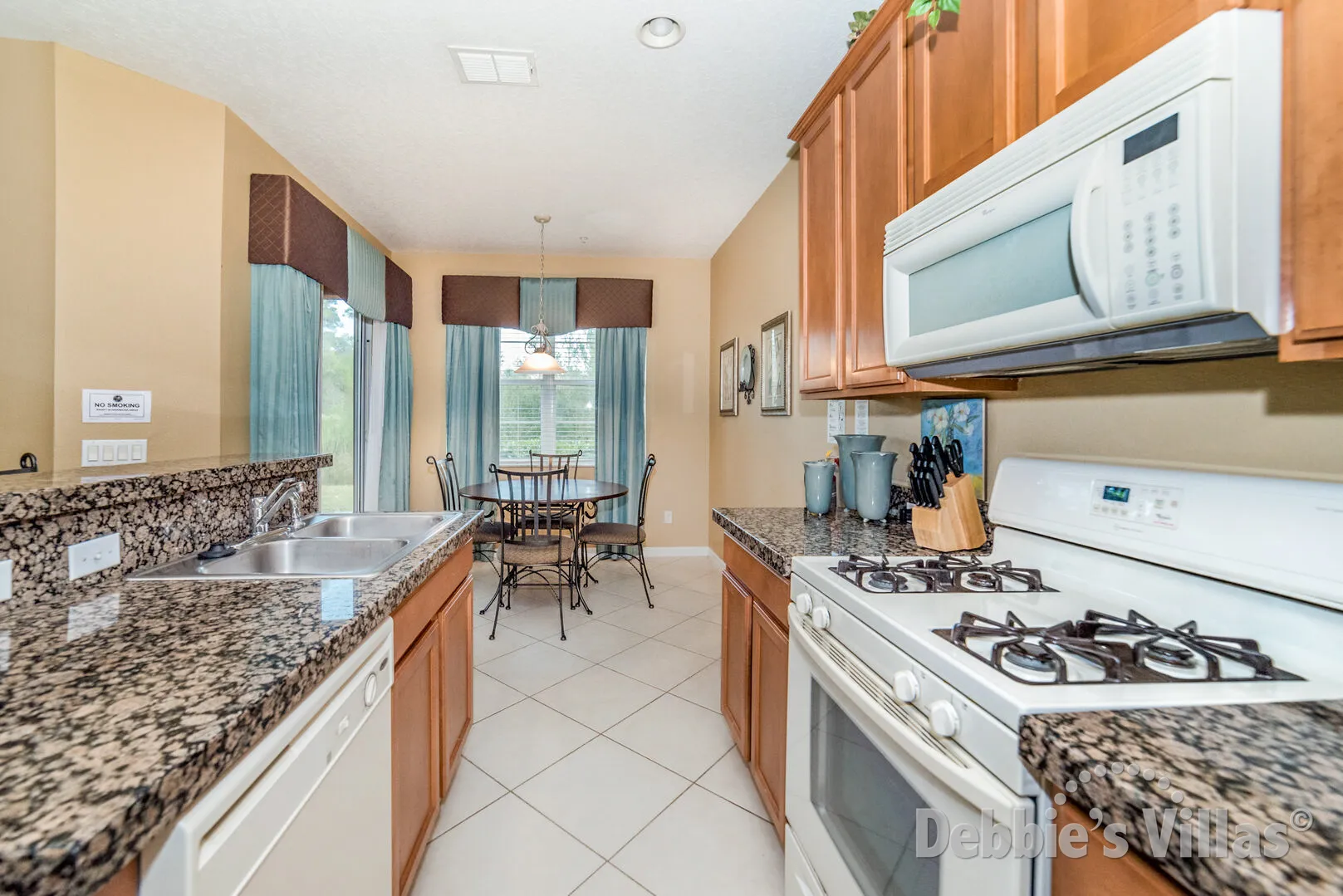 Well-equipped galley kitchen