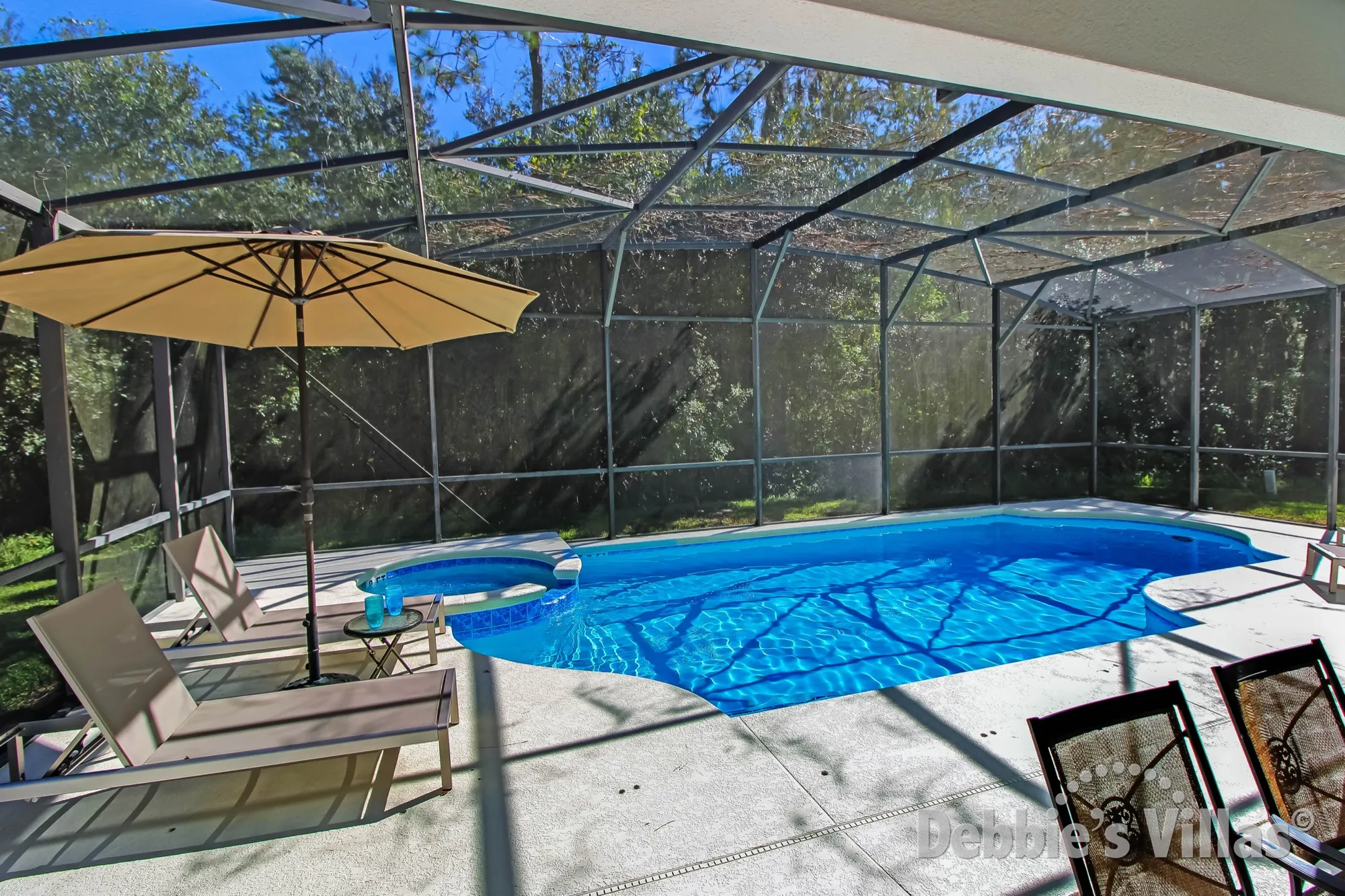 Scenic views from the private pool and spa of this Bella Vida villa in Kissimmee