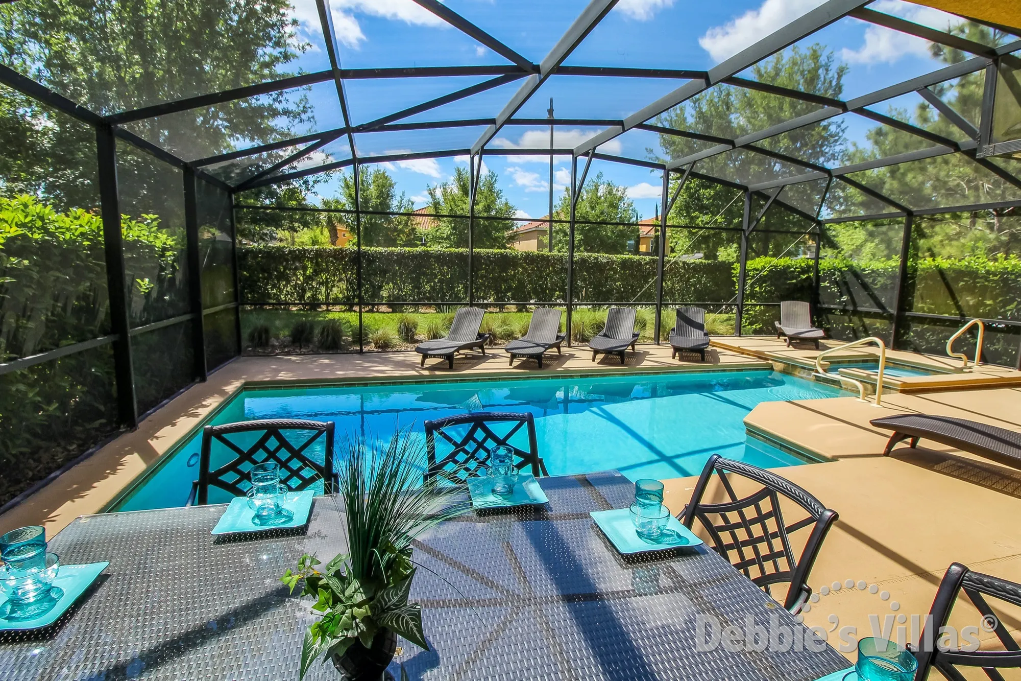 Solterra villa with a south-facing private pool and spa