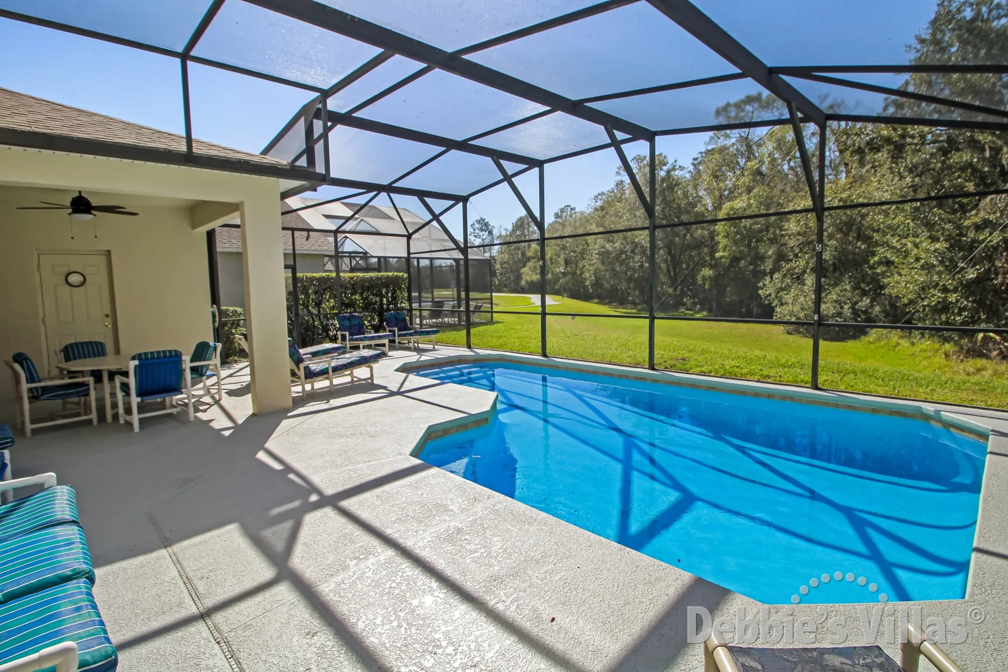 Scenic view from the southwest-facing pool deck of this Cumbrian Lakes vacation villa