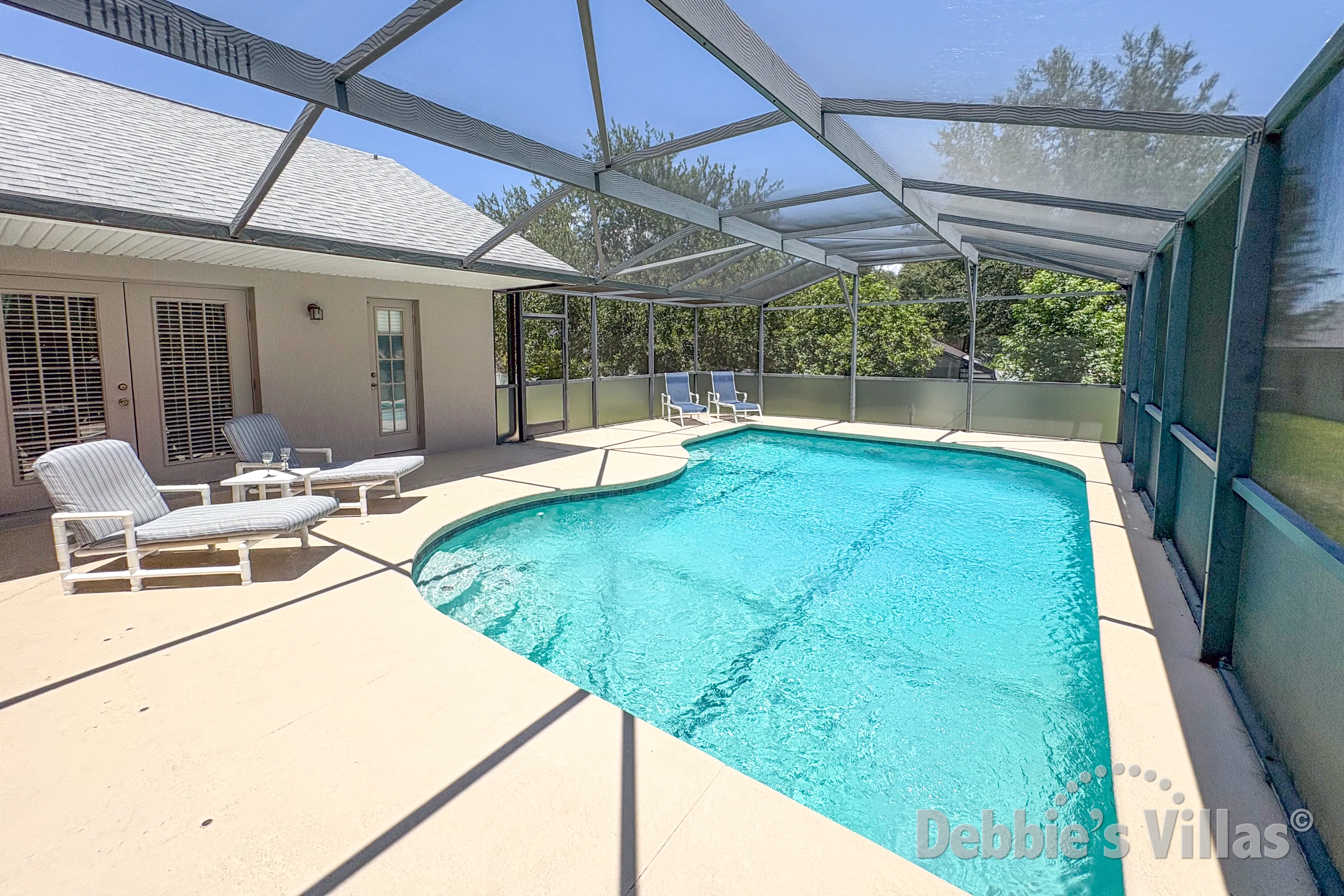 Swimming pool at this vacation villa on Orange Tree in Clermont 