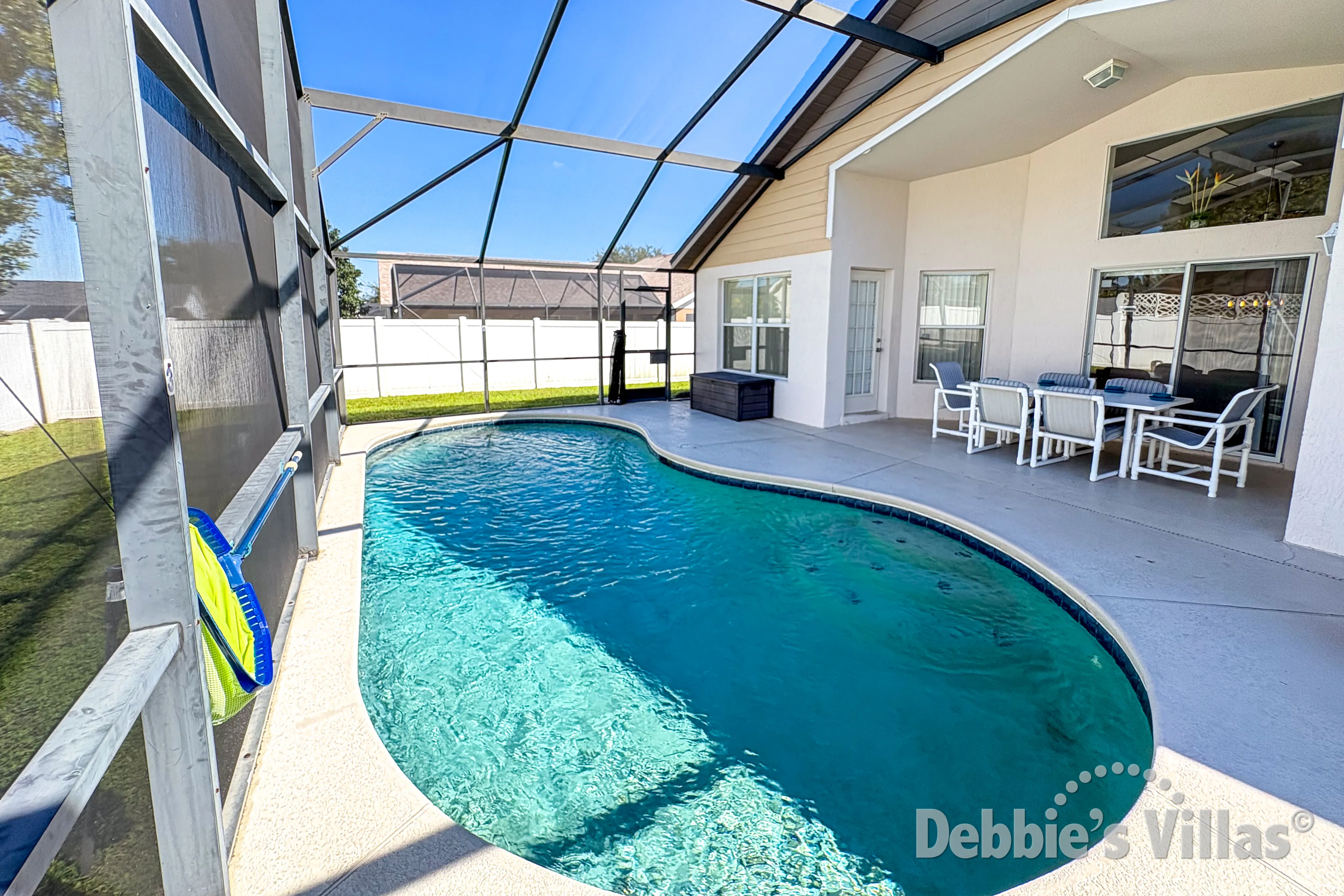 Private pool at this vacation villa on Orange Tree in Clermont 