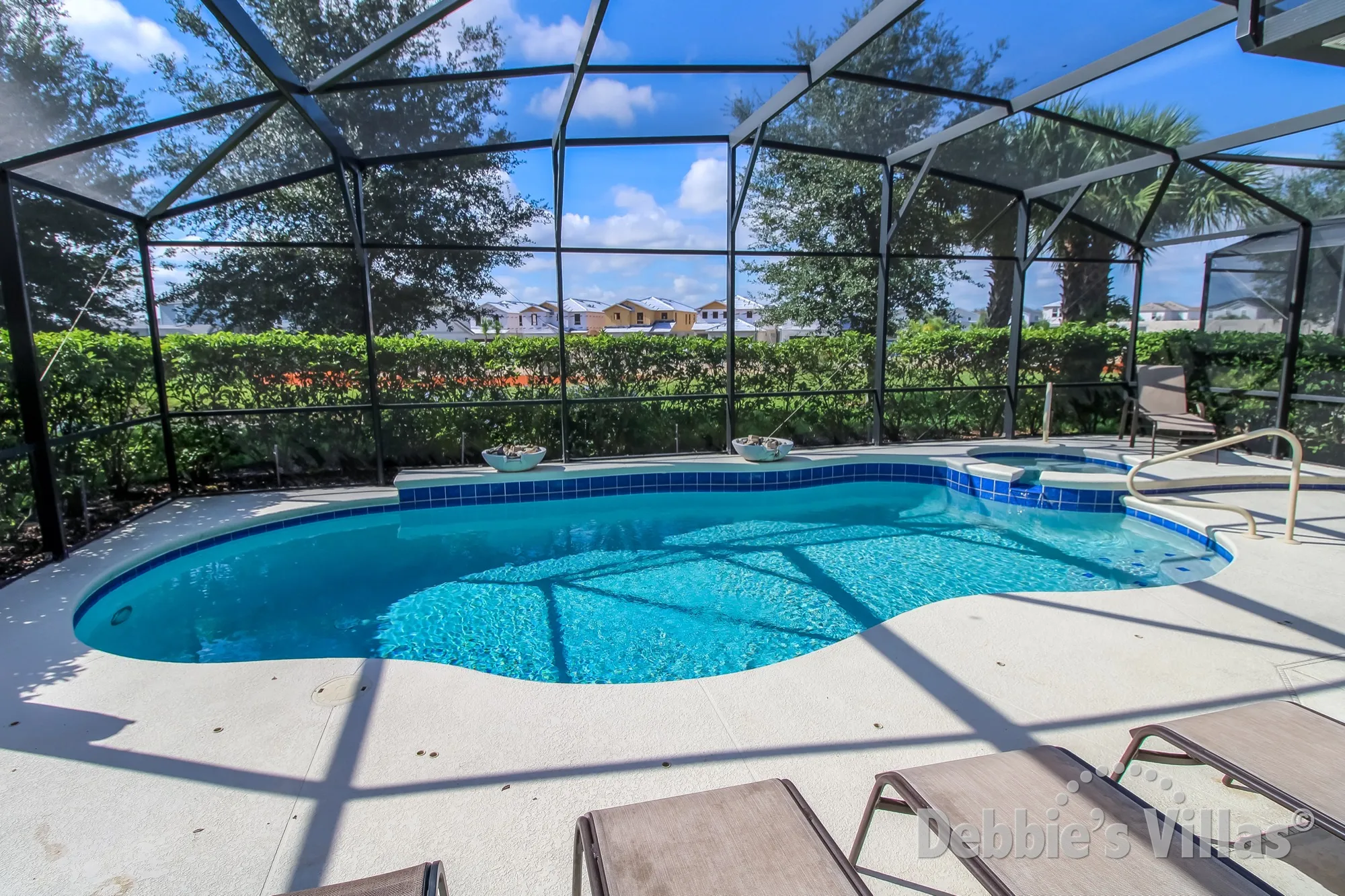 Solterra villa in Davenport with a south-facing private pool and spa