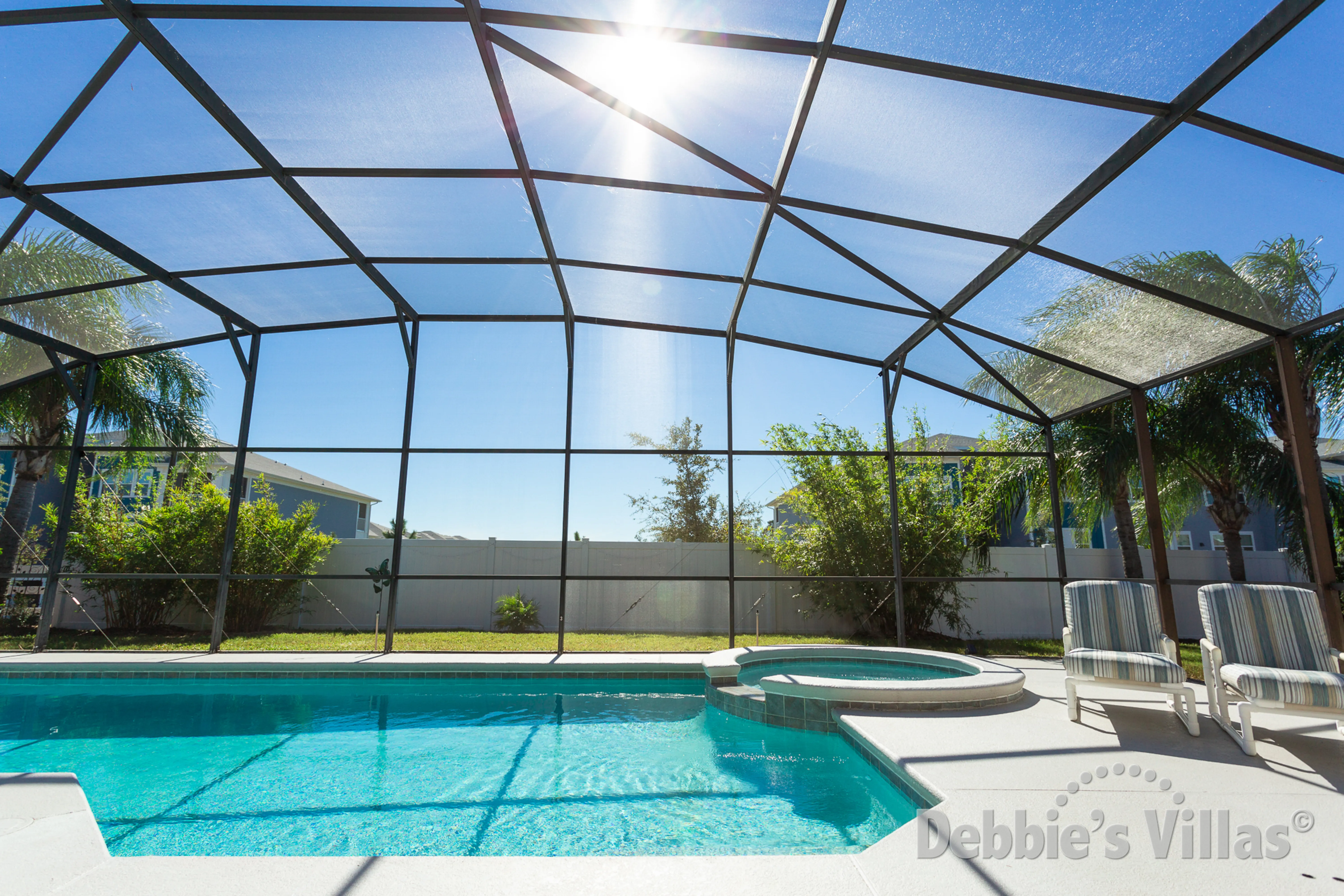 Top up your tan as you soak in the relaxing spa