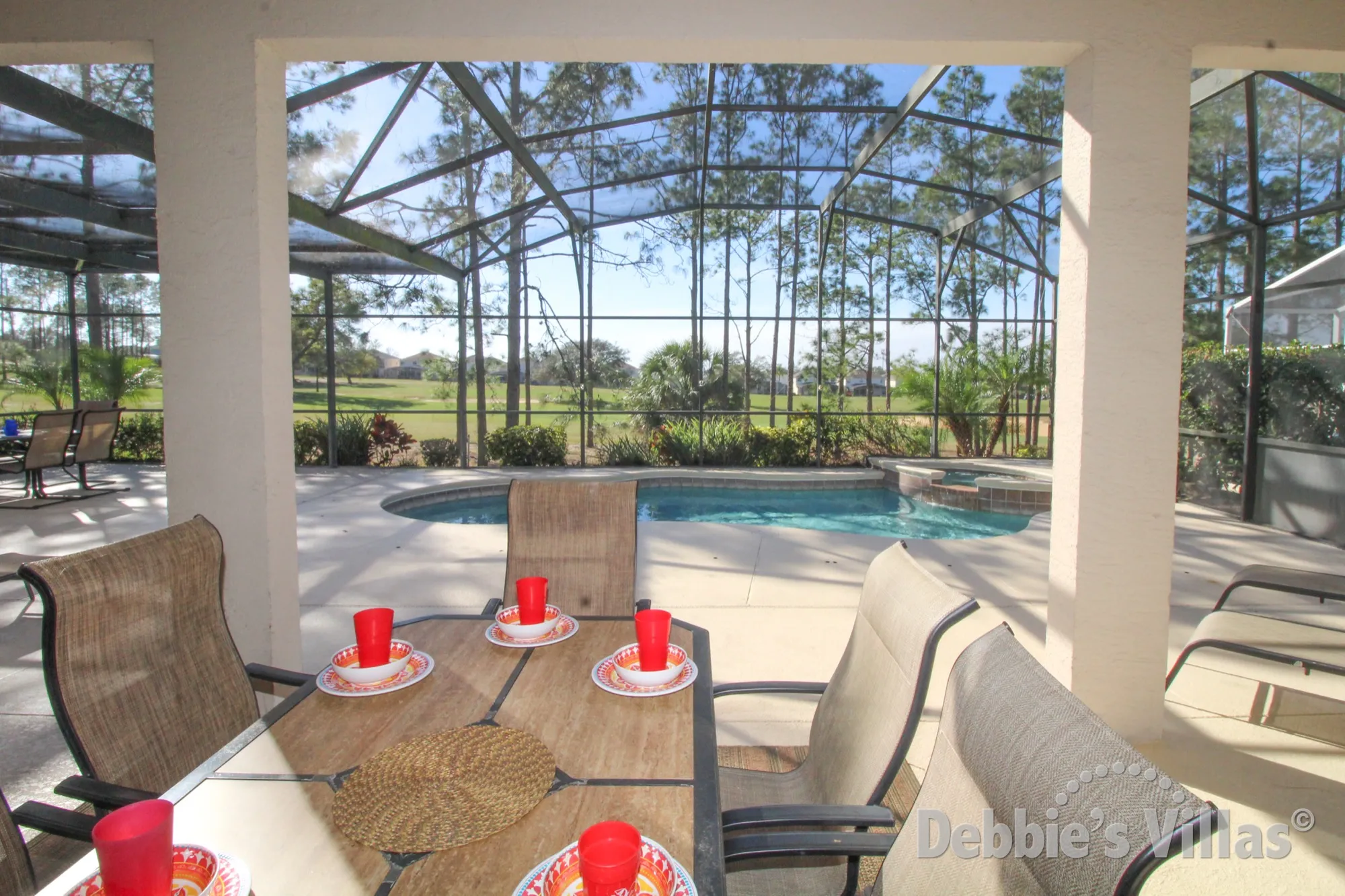 Watch the sun go down as you enjoy a drink on the west-facing pool deck