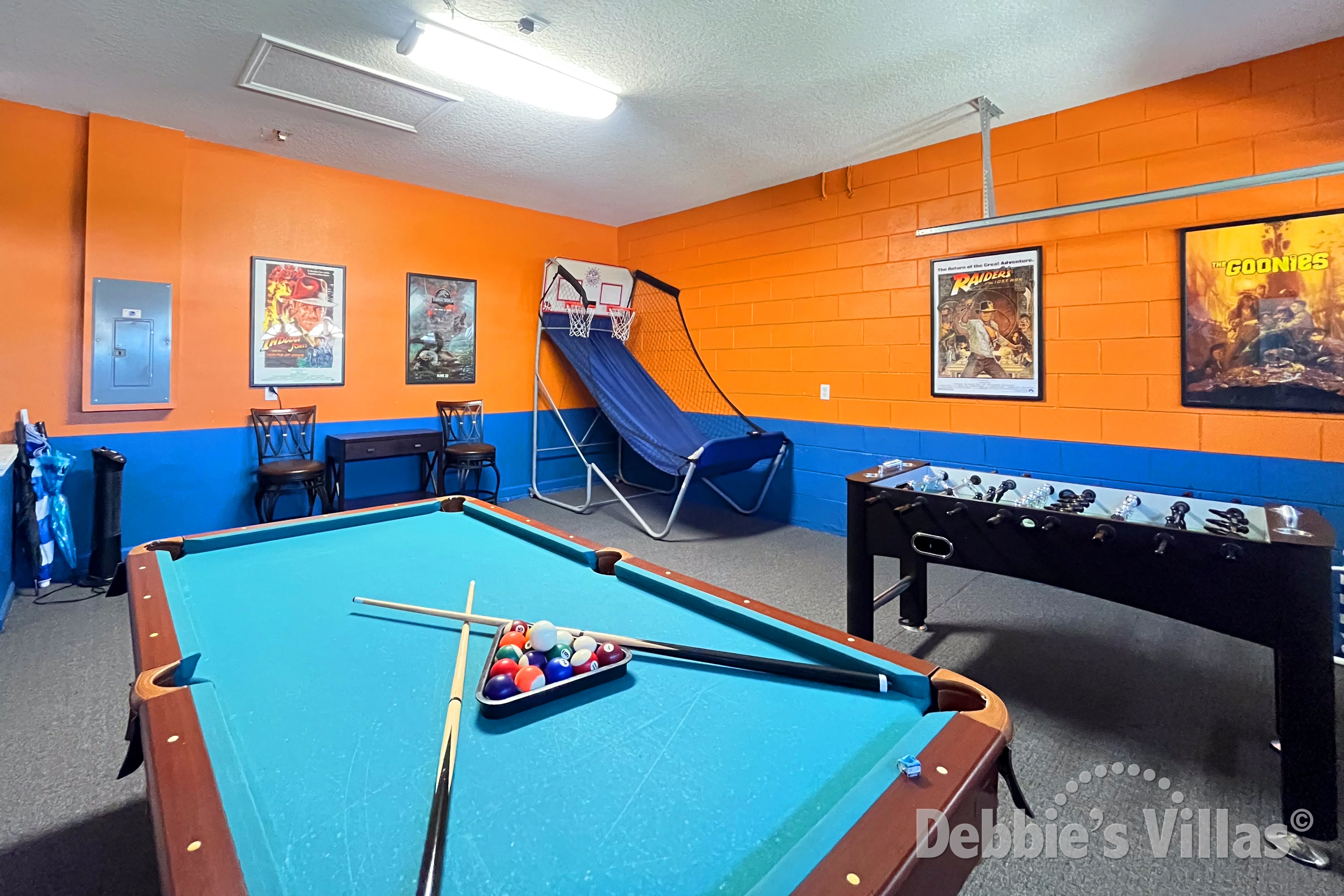 Family games room at this vacation villa on Windsor Palms in Kissimmee