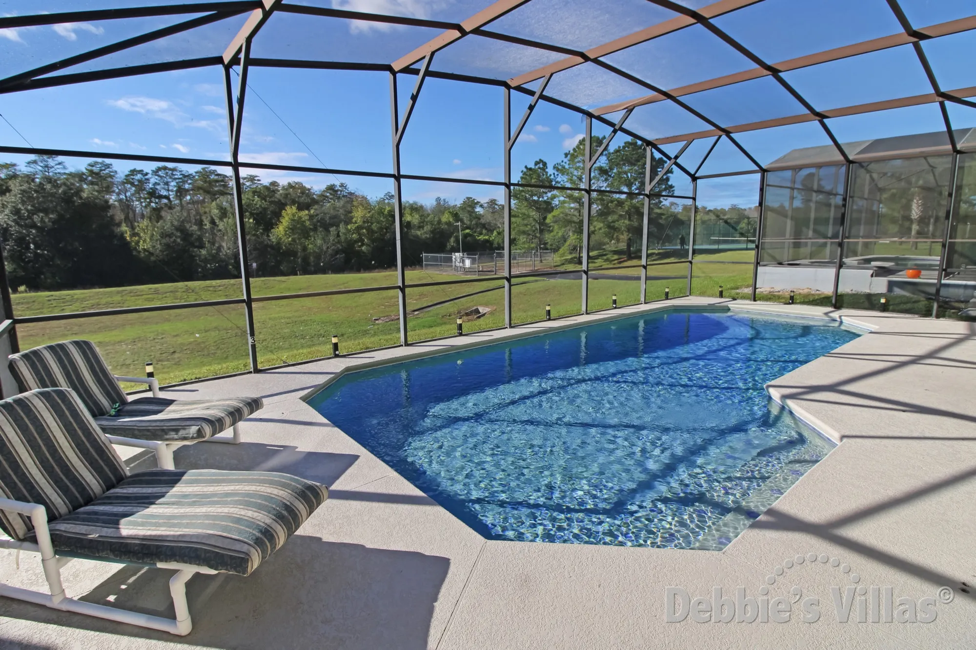 Vacation villa on Legacy Park in Davenport with scenic views from the west-facing private pool