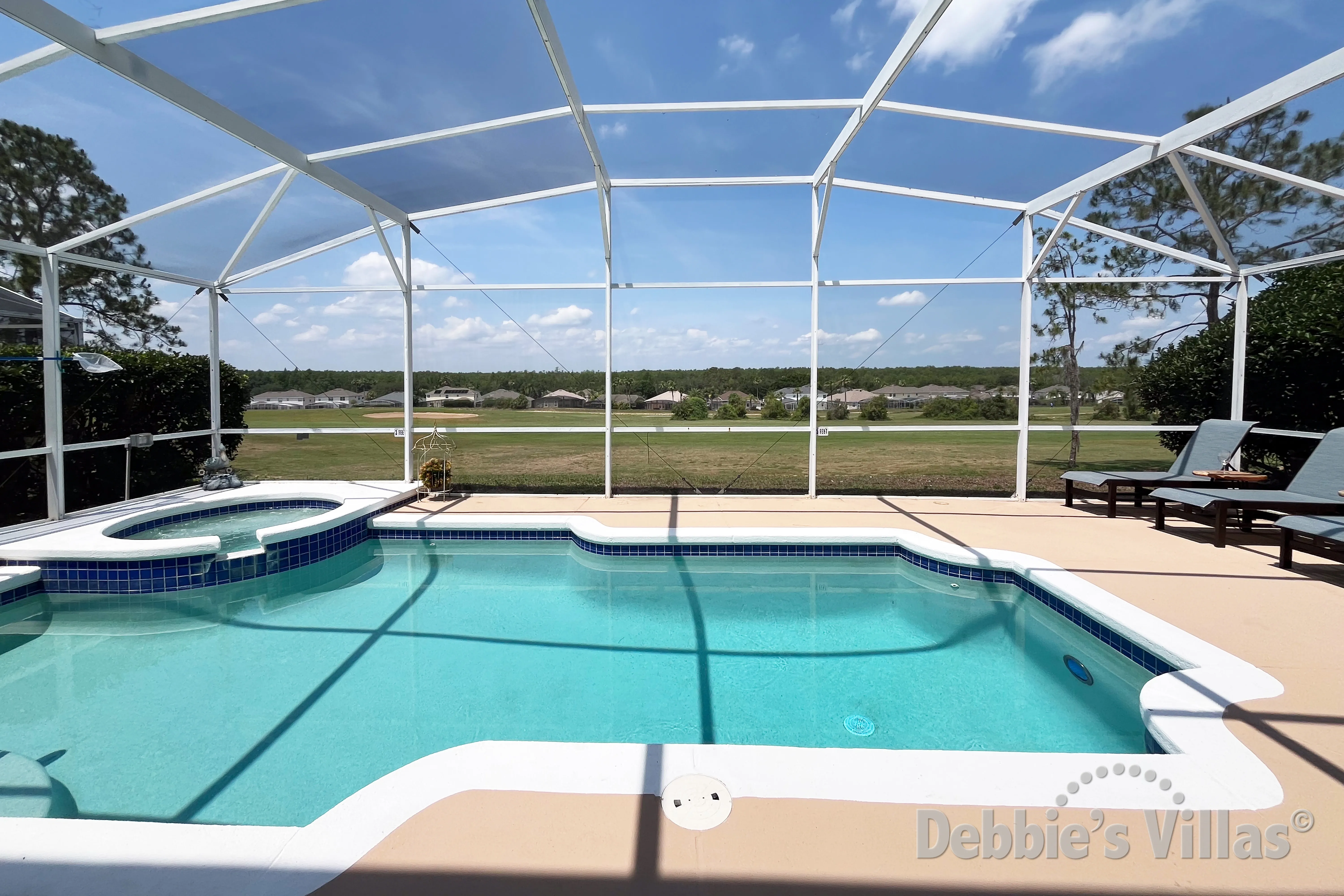 Enjoy a relaxing soak in the calming spa as your kids have a swim in the pool